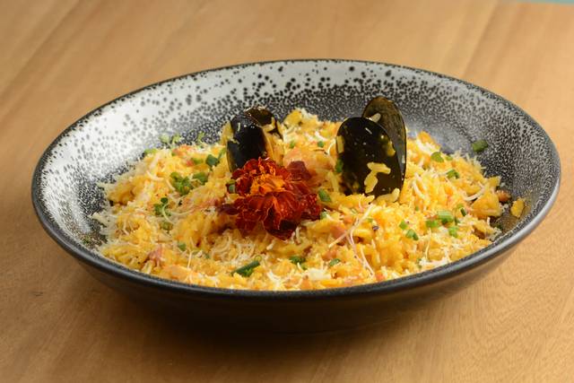 Arroz cremoso de mariscos